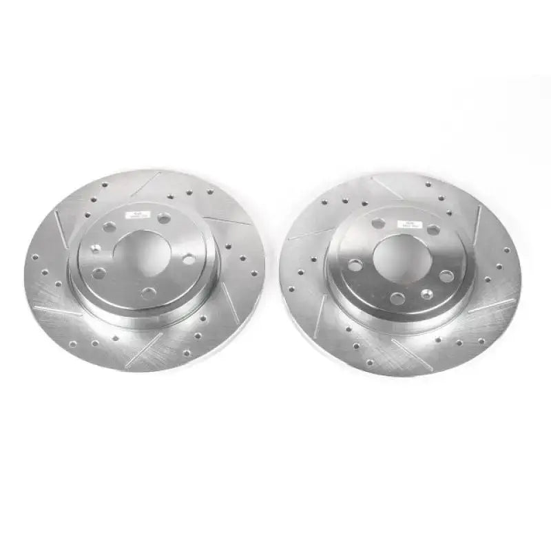 Power Stop 05-09 Audi A4 Rear Evolution Drilled & Slotted Rotors - Pair - EBR1006XPR
