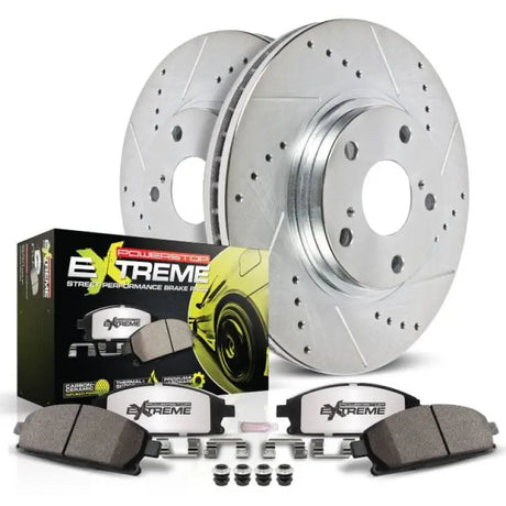 Power Stop 05-10 Chrysler 300 Front Z26 Street Warrior Brake Kit - Truck & Automotive