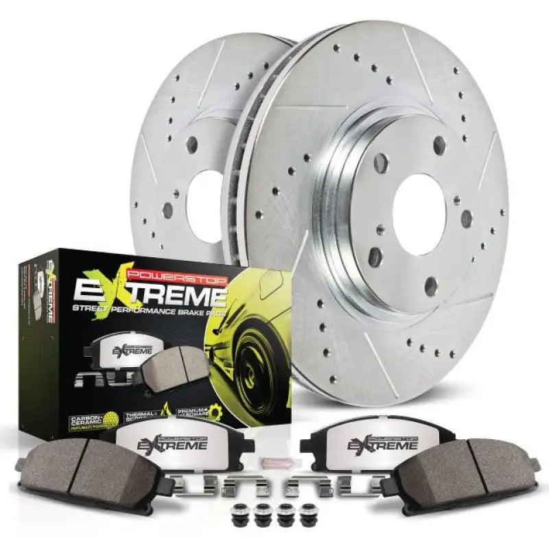 PowerStop K4603-26 Power Stop 06-07 Subaru B9 Tribeca Front Z26 Street Warrior Brake Kit