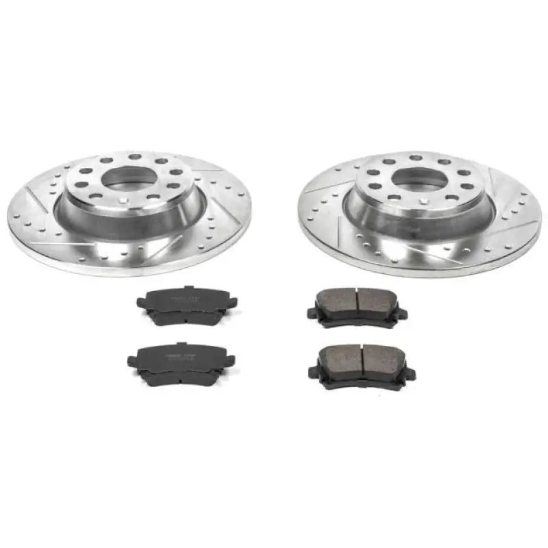 Power Stop 06-09 Audi A3 Rear Z23 Evolution Sport Brake Kit - Truck & Automotive