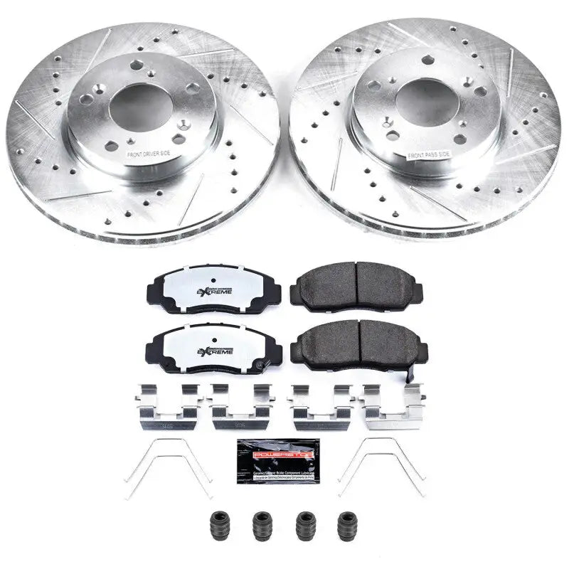 Power Stop 06-11 Honda Civic Front Z26 Street Brake Kit - PowerStop