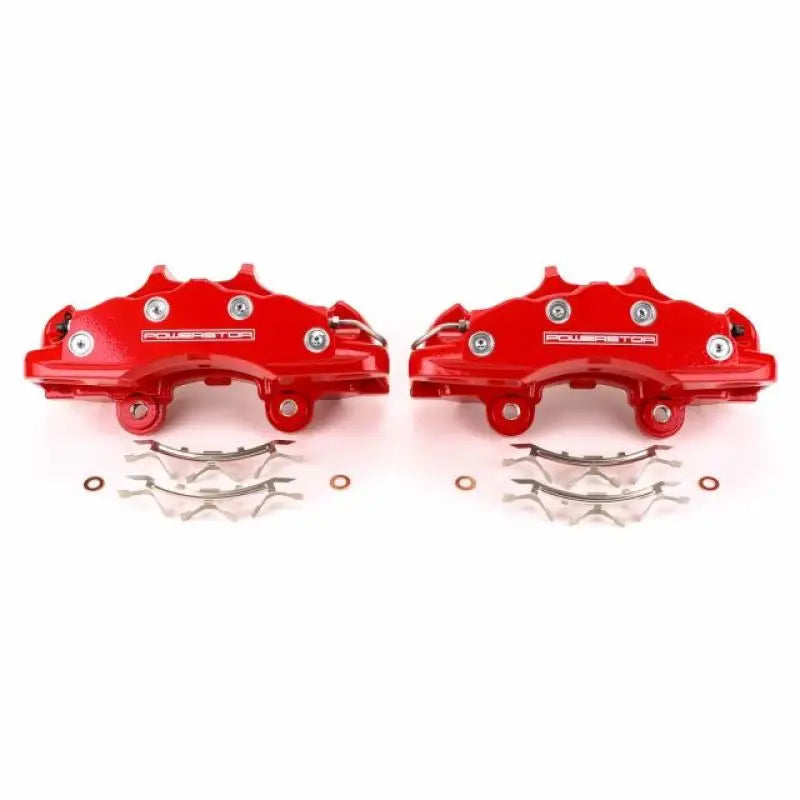 PowerStop S15042 Power Stop 06-13 Chevrolet Corvette Front Red Calipers - Pair