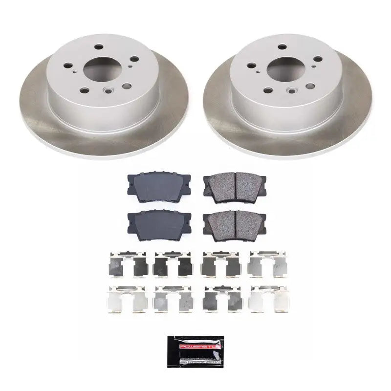 Power Stop 07-11 Toyota Camry Rear Semi-Coated Rotor Kit - PowerStop