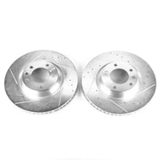 PowerStop EBR822XPR Power Stop 07-15 Audi Q7 Front Evolution Drilled & Slotted Rotors - Pair