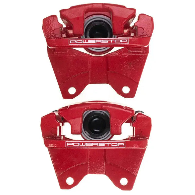 Power Stop 07-18 Jeep Wrangler JK Rear Red Caliper Pair w/Bracket - Truck & Automotive