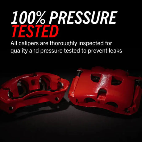 Power Stop 08-12 Ford F-250 Super Duty Rear Red Calipers w/Brackets - Pair - Truck & Automotive