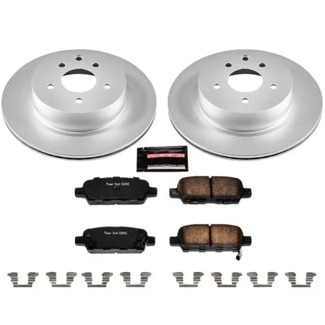 Power Stop 08-12 Infiniti EX35 Rear Z17 Evolution Geomet Coated Brake Kit - CRK179
