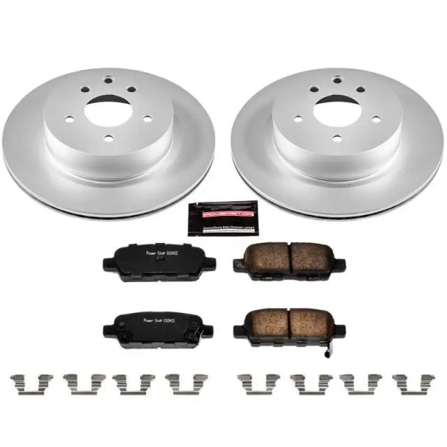 Power Stop 08-12 Infiniti EX35 Rear Z17 Evolution Geomet Coated Brake Kit - CRK179