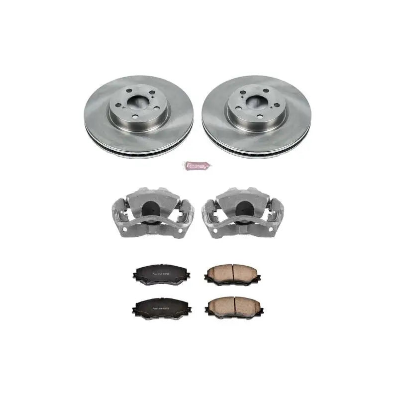 Power Stop 09-10 Pontiac Vibe Autospecialty Kit w/ Calipers - Front - Truck & Automotive