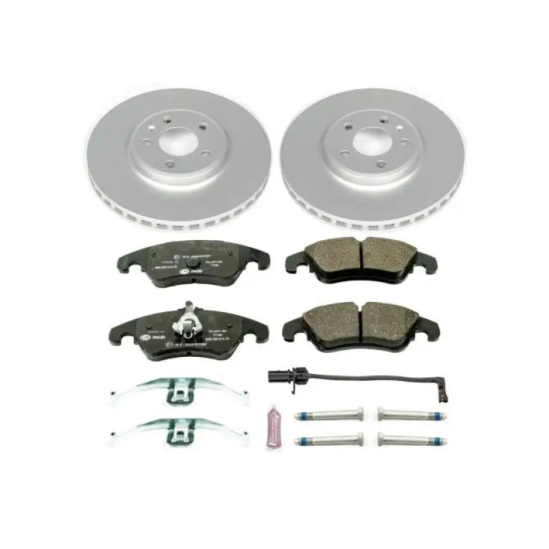 PowerStop ESK5752 Power Stop 09-11 Audi A4 Front Euro-Stop Brake Kit