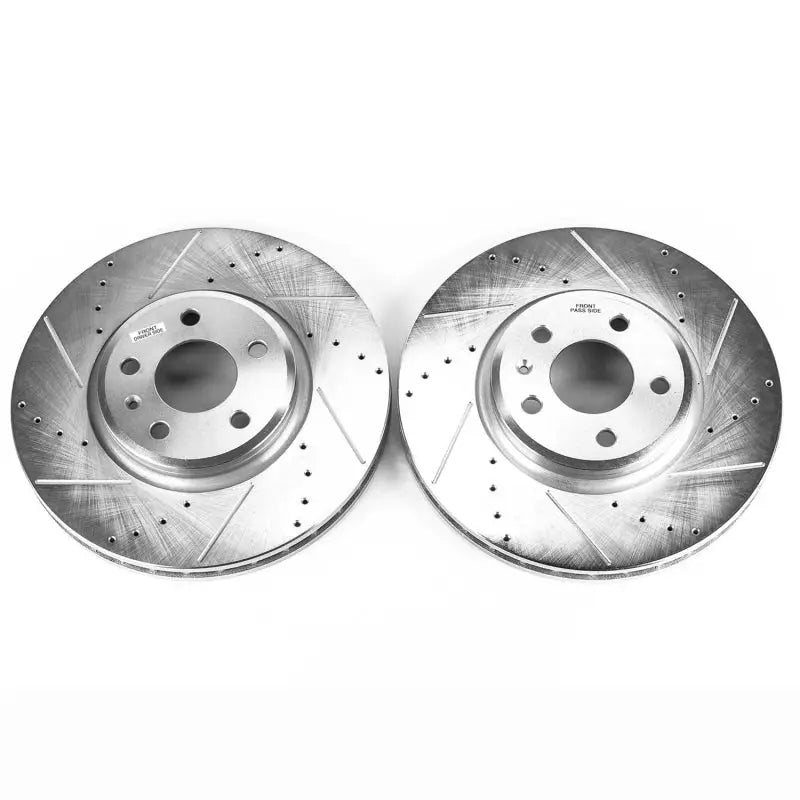 PowerStop EBR838XPR Power Stop 09-11 Audi A4 Front Evolution Drilled & Slotted Rotors - Pair