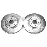 PowerStop EBR838XPR Power Stop 09-11 Audi A4 Front Evolution Drilled & Slotted Rotors - Pair