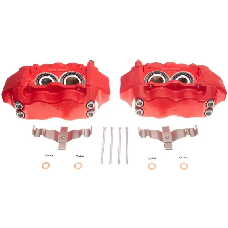 Power Stop 09-14 Hyundai Genesis Front Red Calipers w/o Brackets - Pair - Truck & Automotive