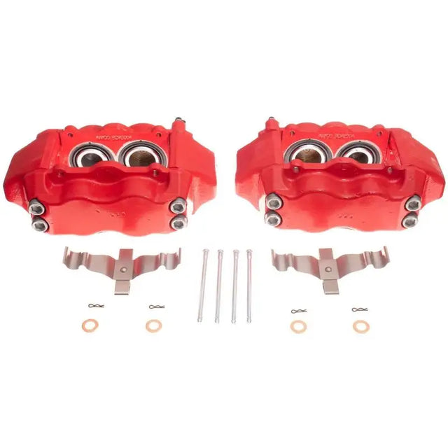 Power Stop 09-14 Hyundai Genesis Front Red Calipers w/o Brackets - Pair - Truck & Automotive