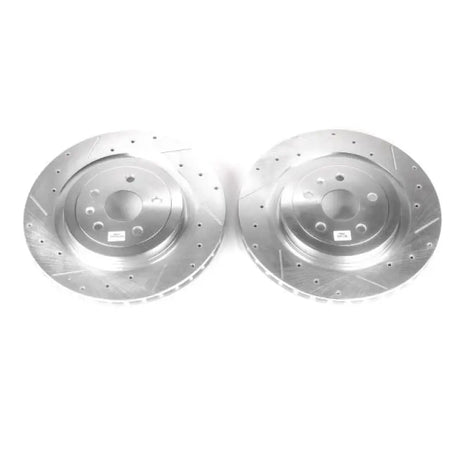 Power Stop 09-18 Cadillac CTS Rear Evolution Drilled & Slotted Rotors - Pair - Truck Automotive