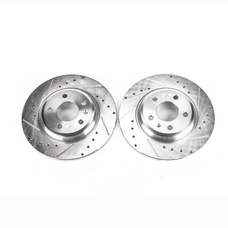 PowerStop EBR1007XPR Power Stop 09-19 Audi A4 Rear Evolution Drilled & Slotted Rotors - Pair