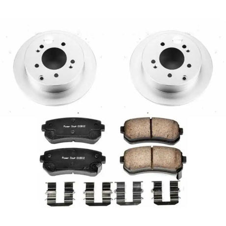 PowerStop Power Stop 10-13 Kia Forte Rear Z17 Evolution Geomet Coated Brake Kit