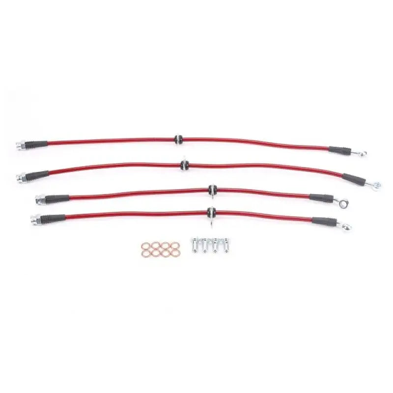 Power Stop 10-15 Chevrolet Camaro Front & Rear SS Braided Brake Hose Kit - BH00045