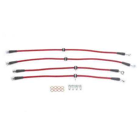 Power Stop 10-15 Chevrolet Camaro Front & Rear SS Braided Brake Hose Kit - BH00045