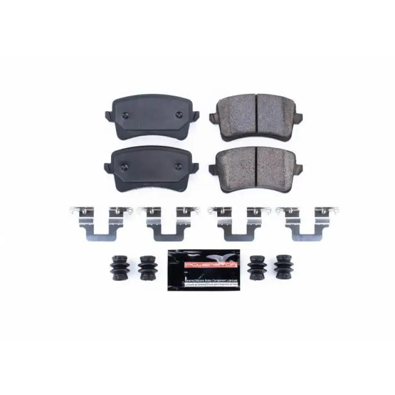 Power Stop 10-16 Audi A4 Rear Z23 Evolution Sport Brake Pads w/Hardware - Truck & Automotive