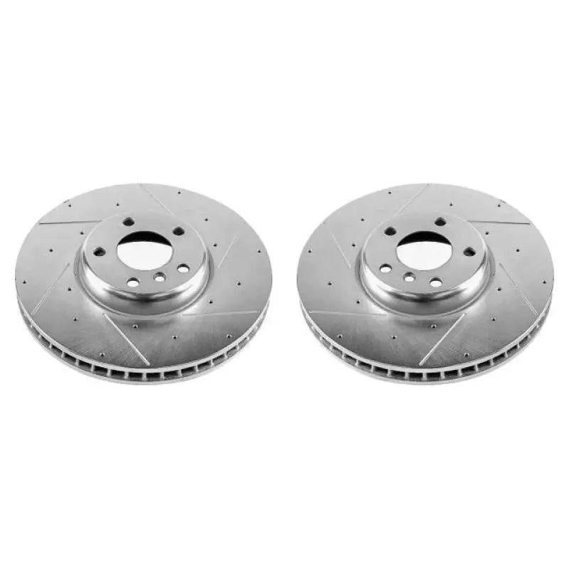 Power Stop 10-17 BMW 535i GT Front Evolution Drilled & Slotted Rotors - Pair - Truck Automotive
