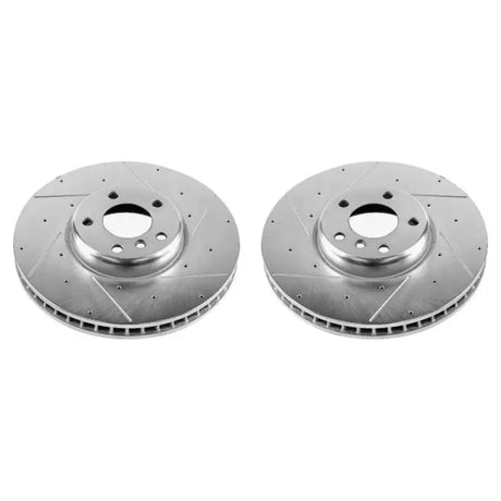 Power Stop 10-17 BMW 535i GT Front Evolution Drilled & Slotted Rotors - Pair - Truck Automotive