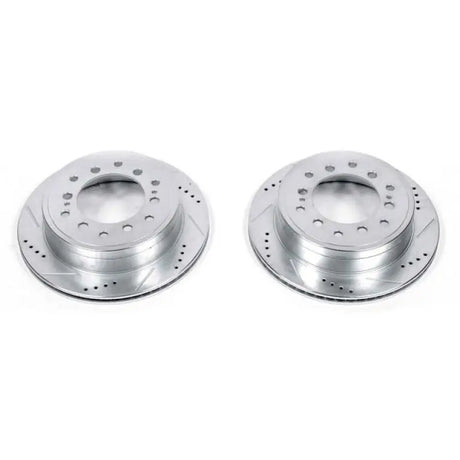 Power Stop 10-19 Lexus GX460 Rear Evolution Drilled & Slotted Rotors - Pair - JBR1396XPR