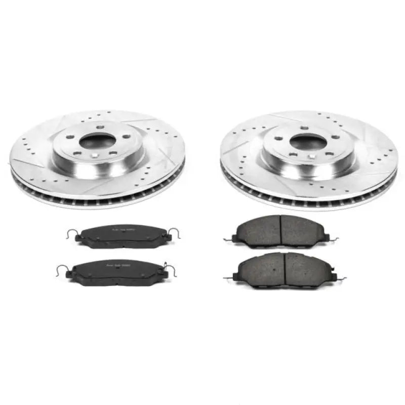 PowerStop K5944 Power Stop 11-14 Ford Mustang Front Z23 Evolution Sport Brake Kit