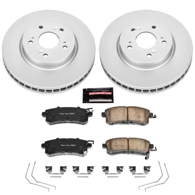 Power Stop 12-15 Honda Crosstour Front Z17 Evolution Geomet Coated Brake Kit - CRK5432