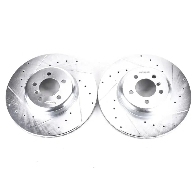 Power Stop 13-15 BMW 335i Front Evolution Drilled & Slotted Rotors - Pair - Truck Automotive