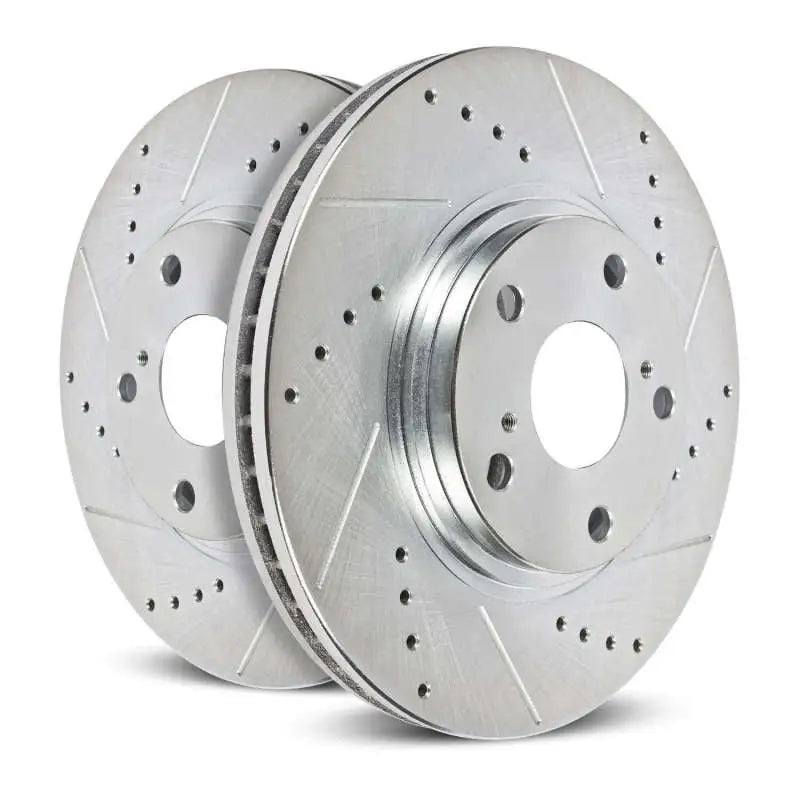 Power Stop 13-15 BMW 335i Front Evolution Drilled & Slotted Rotors - Pair - Truck Automotive