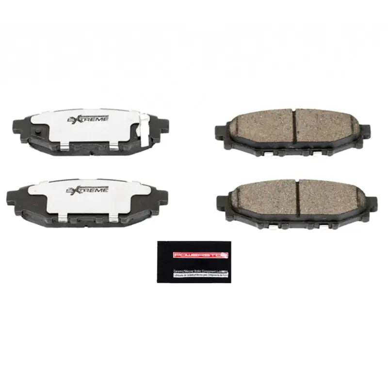 PowerStop Z26-1114 Power Stop 13-16 Subaru BRZ Rear Z26 Extreme Street Brake Pads w/Hardware