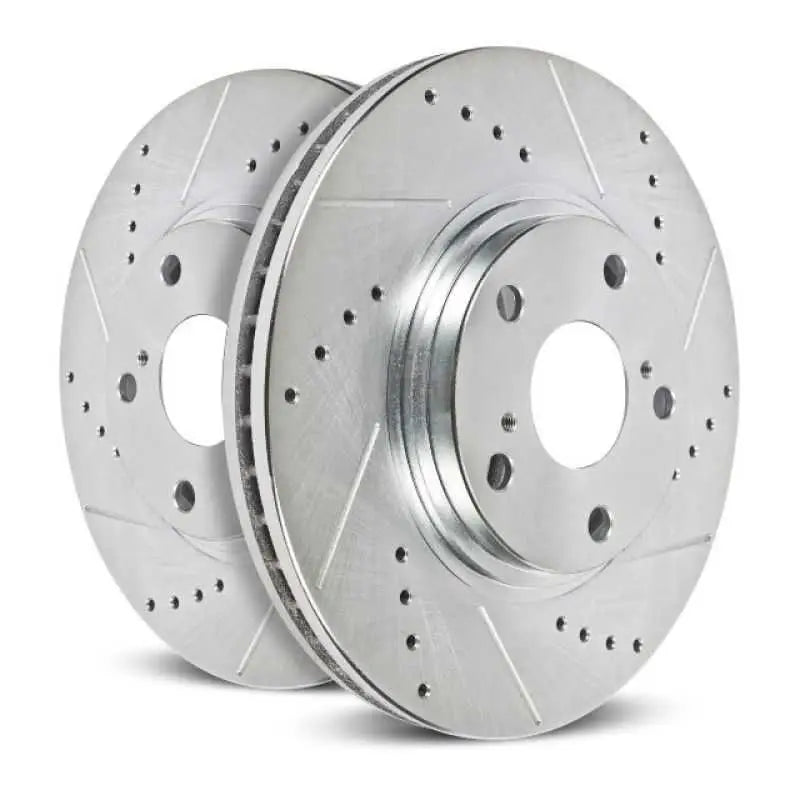 Power Stop 13-18 BMW 320i xDrive Rear Evolution Drilled & Slotted Rotors - Pair 