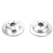 PowerStop Power Stop 13-18 BMW 320i xDrive Rear Evolution Drilled & Slotted Rotors - Pair