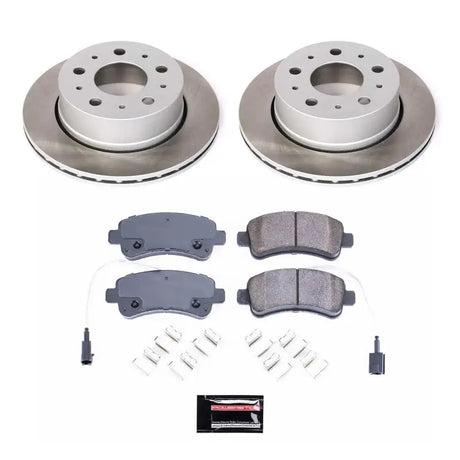 Power Stop 14-15 Ram ProMaster 3500 Rear Semi-Coated Rotor Kit - PowerStop