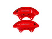 Power Stop 14-19 Chevrolet Corvette Front Red Caliper - Pair - S15038 - Brakes Rotors & Pads