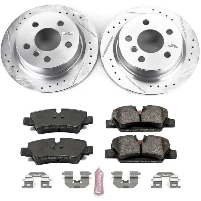 Power Stop 14-19 Mini Cooper Rear Z23 Evolution Sport Brake Kit - Truck & Automotive