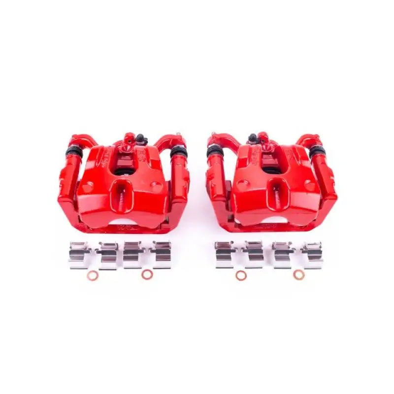 Power Stop 15-17 Chrysler 200 Rear Red Calipers w/Brackets - Pair - Truck & Automotive