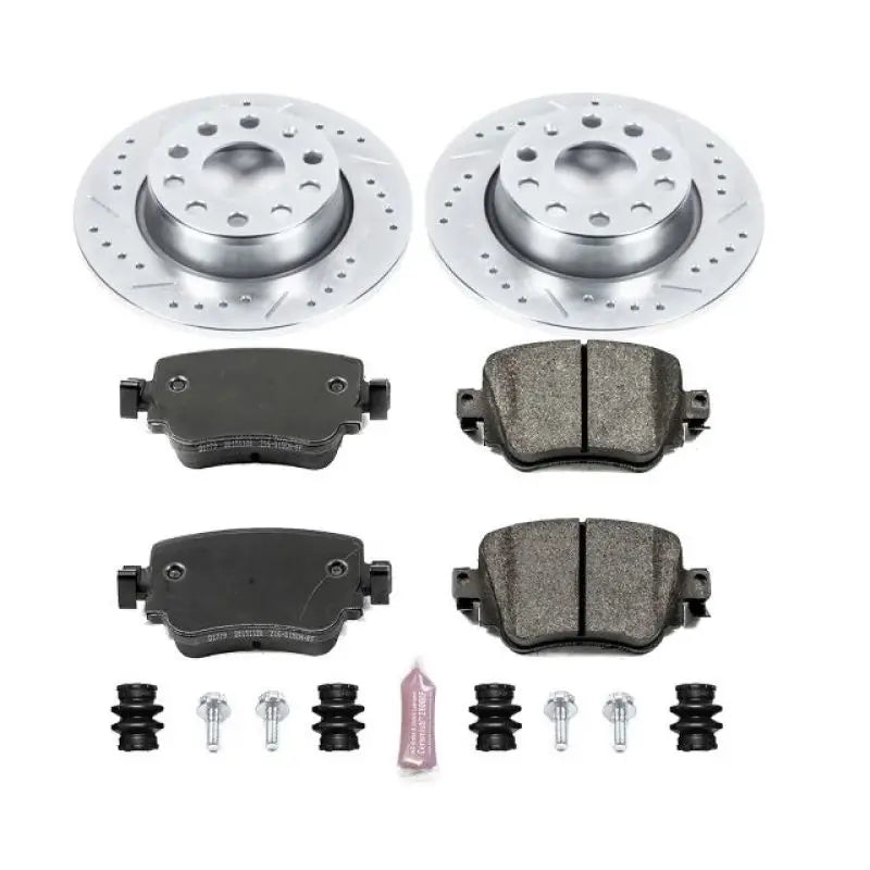 Power Stop 15-18 Volkswagen Golf Rear Z23 Evolution Sport Brake Kit - Truck & Automotive