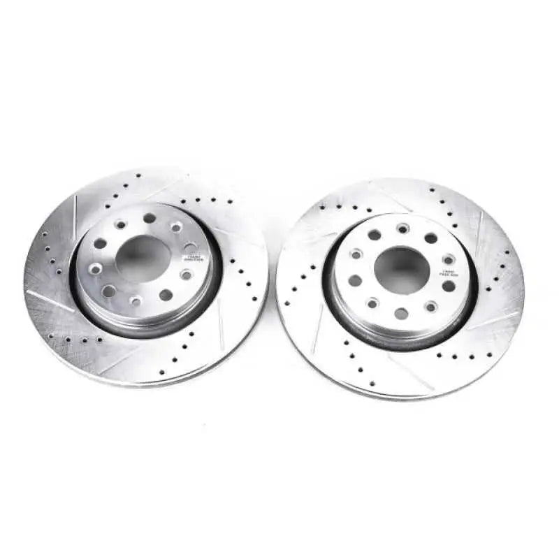 PowerStop Power Stop 18-19 Jeep Wrangler Front Evolution Drilled & Slotted Rotors - Pair