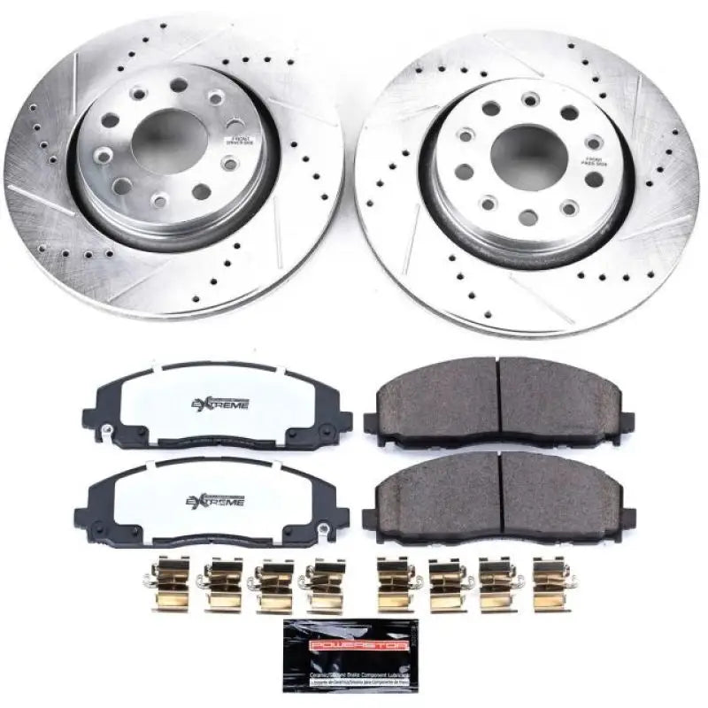 Power Stop 18-19 Jeep Wrangler Front Z36 Truck & Tow Brake Kit - Automotive