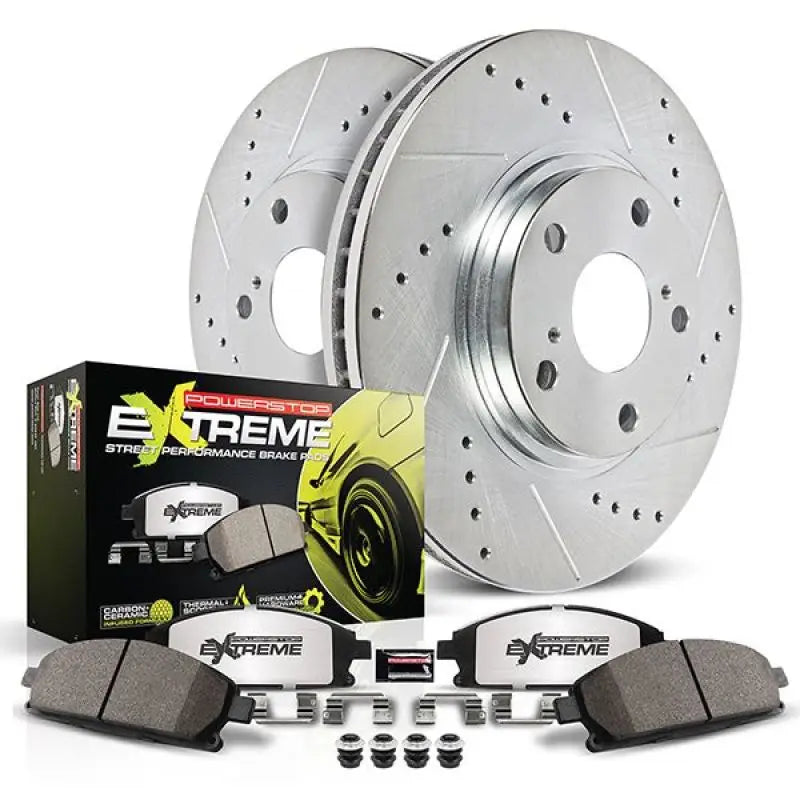 PowerStop K8270-26 Power Stop 18-20 Kia Stinger Front Z26 Street Warrior Brake Kit