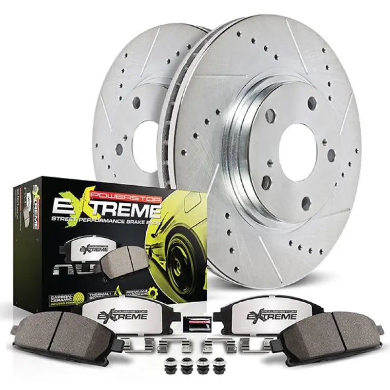 Power Stop 18-20 Kia Stinger Front Z26 Street Warrior Brake Kit - PowerStop
