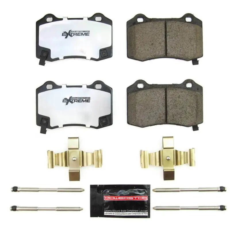 PowerStop Z26-1053B Power Stop 18-21 Jeep Grand Cherokee Rear Z26 Extreme Street Brake Pads w/Hardware
