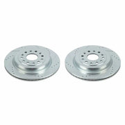 Power Stop 19-20 Ram 1500 Rear Evolution Drilled & Slotted Rotors - Pair - Truck Automotive