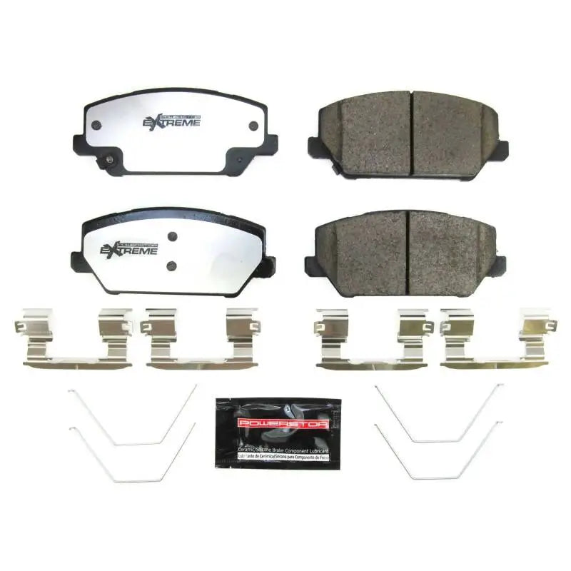 Power Stop 19-21 Hyundai Veloster N Front Z26 Street Brake Pads w/Hardware - PowerStop