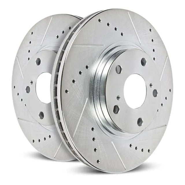 Power Stop 19-21 Subaru Ascent Front Evolution Drilled & Slotted Rotors - Pair - PowerStop