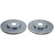 PowerStop AR82203XPR Power Stop 20-21 Chevrolet Corvette Rear Evolution Drilled & Slotted Rotor - Pair - AR82203XPR