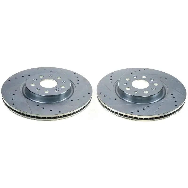 PowerStop AR82203XPR Power Stop 20-21 Chevrolet Corvette Rear Evolution Drilled & Slotted Rotor - Pair - AR82203XPR