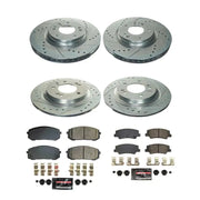 Power Stop 20-22 Hyundai Sonata Front & Rear Z23 Evolution Brake Kit - Truck Automotive